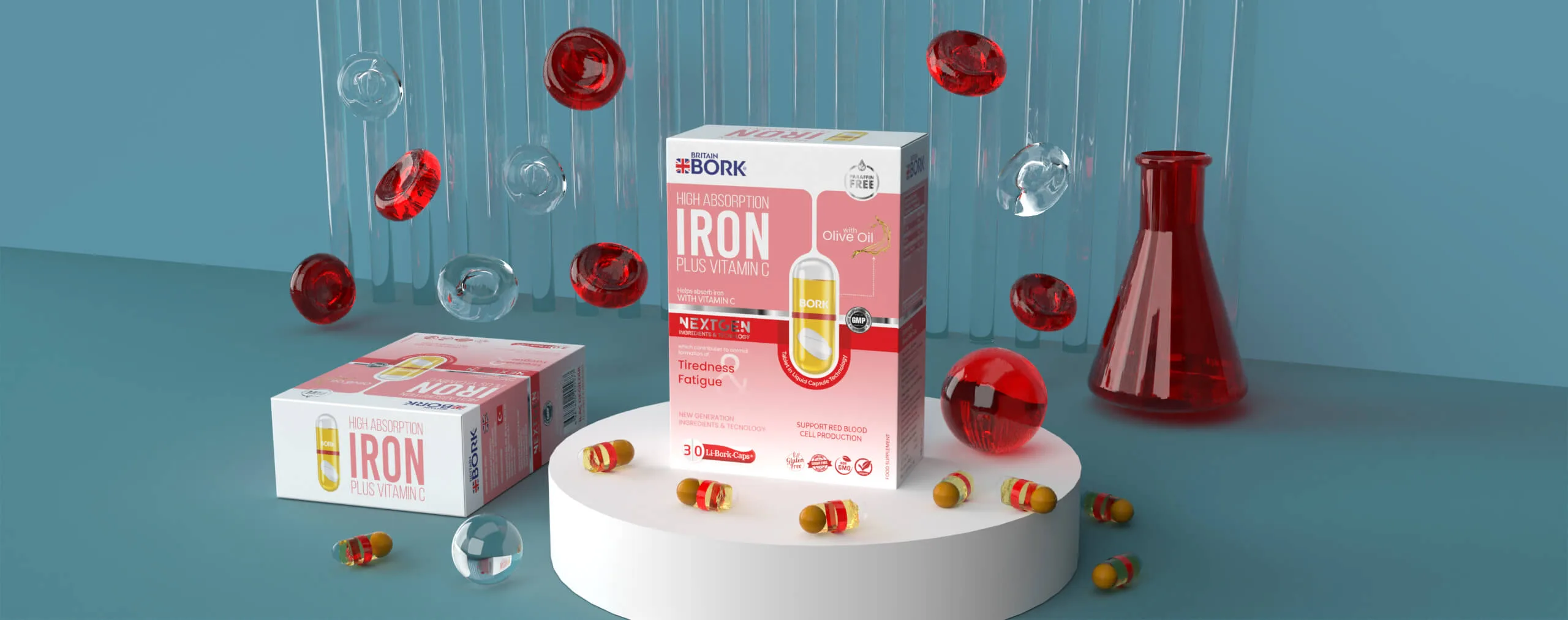 High Absorption Iron + Vitamin C Капсулы №30