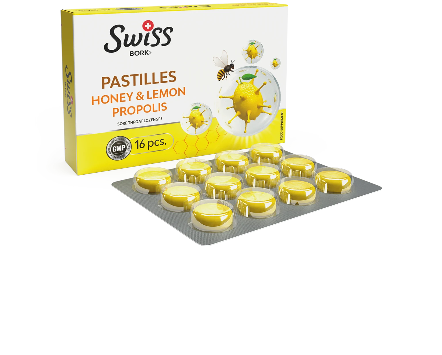 Honey & Lemon & Propolis Леденцы №16